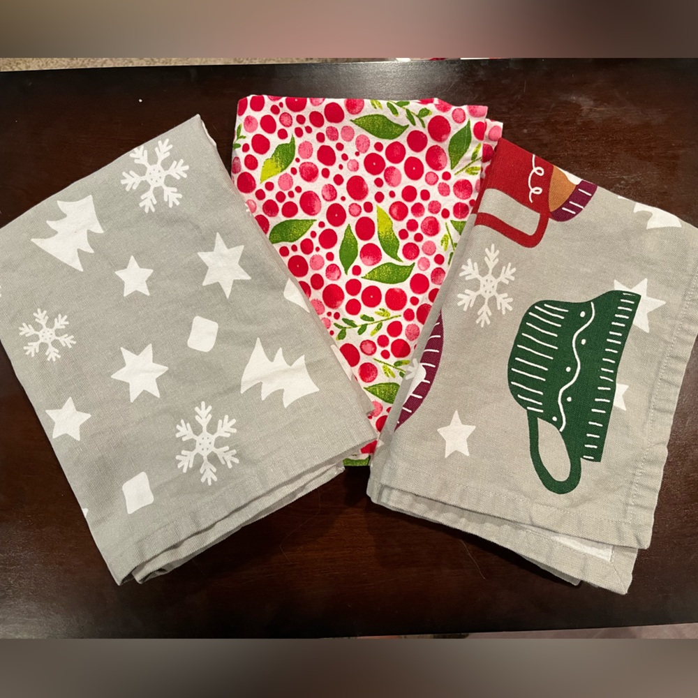 Crate & Barrel dish towels tea towels